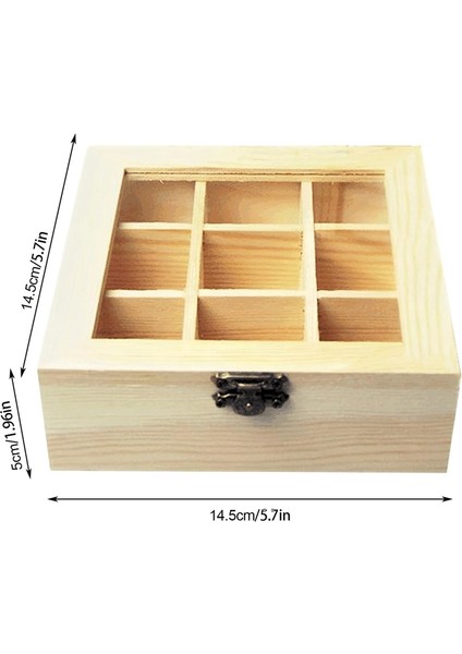Bölmeli, Şeffaf Cam Üstlü, Çeşitli Çay Poşetlerini Saklayabilen Çok Amaçlı Saklama Kutusu (Yurt Dışından) modelleri