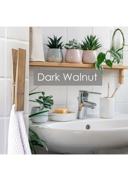 Çamaşır Mandalı Banyo Havlusu Askısı Duvara Monte Kaymaz Ahşap Havlu Askısı Çok Amaçlı Kolay Kurulum (Yurt Dışından) fırsatları