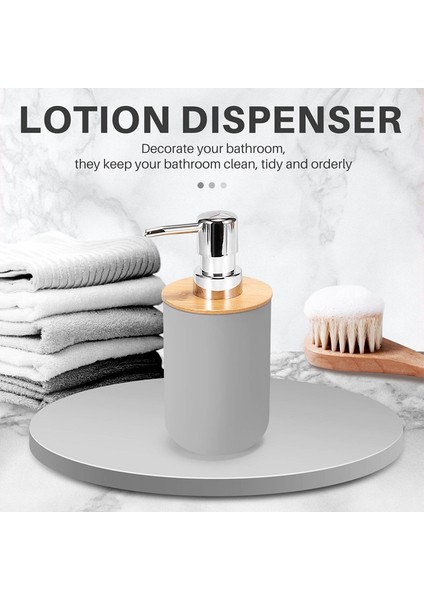 Banyo Aksesuarları Seti Sabunluk Şişe Bulaşık Tuvalet Diş Fırçası Tutucu Bardak Takımı Gri (Yurt Dışından) modelleri