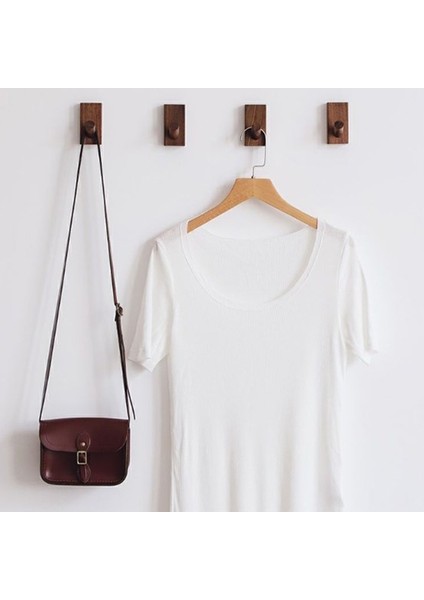 Basit Masif Ahşap Kancalar Elbise Askıları Banyo Duvar Kancaları Yatak Odası Palto Askılıkları Ev Havlusu Anahtarı Dekoratif Kancalar (Yurt Dışından) indirimleri