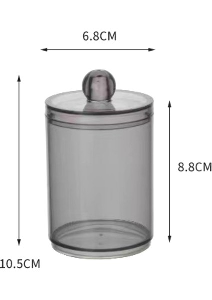 4'lü Paket Pamuk Topu Tutucu Dağıtıcı Kavanozlar Kapaklı Banyo Kavanozları Pamuklu Çubuk Seti Tuvalet Tuvalet Düzenleyici A (Yurt Dışından) fırsatları