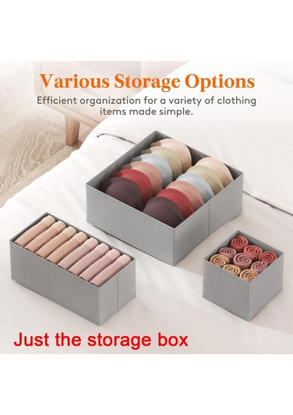 Dolap Çekmece Düzenleyici Seti, 3 Boyutta 16'lı Paket, Iç Çamaşırı, Çorap ve Daha Fazlası Için Katlanabilir Kumaş Saklama Kutuları (Yurt Dışından) fırsatları