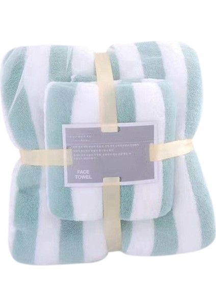 Banyo Havlusu Seti Hızlı Kuruyan Banyo Havluları, Mercan Kadife Yumuşak Emici Banyo Havluları Yetişkinler Için Yüz A (Yurt Dışından)