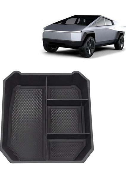 Cybertruck 2024 Için Orta Konsol Düzenleyici Tepsi Kol Dayama Bölmesi Saklama Kutusu Iç Aksesuarlar (Yurt Dışından) fırsatları