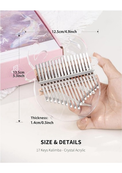 Ren Geyiği Kalimba Başparmak Piyano 17 Tuş Akrilik Kalimba Şeffaf Parmak Piyano Müzik Aletleri (Yurt Dışından) indirimleri