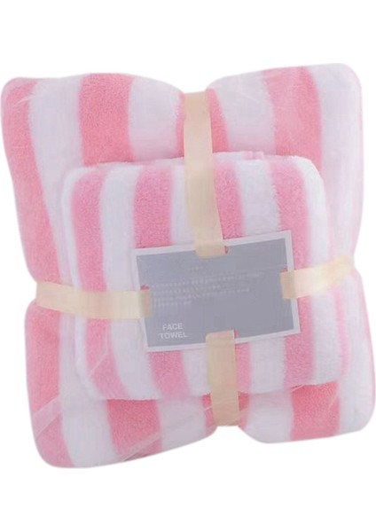 Banyo Havlusu Seti Hızlı Kuruyan Banyo Havluları, Mercan Kadife Yumuşak Emici Banyo Havluları Yetişkinler Için Yüz C (Yurt Dışından)