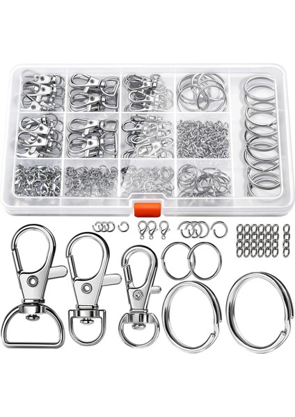 El Sanatları Için Anahtarlıklı 265 Adet Metal Istakoz Pençesi Tokası, Boyun Askısı Klipsleri, Kancalı Klipsler, Döner Tokalar (Yurt Dışından)