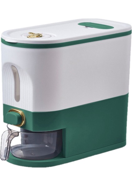 1 Adet Pirinç Saklama Kutusu, Mühürlü Pirinç Dağıtıcı Kapasiteli Tahıl Saklama Kavanozu, Kova, Evcil Hayvan Maması Kabı, S, Yeşil (Yurt Dışından)