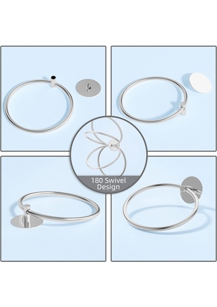 Banyo Havlu Askısı Paslanmaz Çelik Banyo Havlu Askısı, Yapışkanlı Duvara Monte El Havlusu Tutucu, Siyah (Yurt Dışından) fırsatları