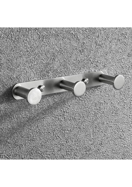 Paslanmaz Çelik Havlu Askısı, Duvara Monte Bornoz Askısı, Duvara Monte Palto Askısı, Gümüş 3 Kancalı Kapı Kancası (Yurt Dışından) modelleri