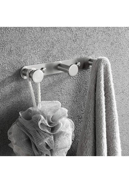 Paslanmaz Çelik Havlu Askısı, Duvara Monte Bornoz Askısı, Duvara Monte Palto Askısı, Gümüş 3 Kancalı Kapı Kancası (Yurt Dışından) fırsatları