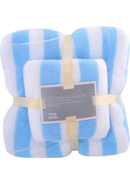 Banyo Havlusu Seti Hızlı Kuruyan Banyo Havluları, Mercan Kadife Yumuşak Emici Banyo Havluları Yetişkinler Için Yüz B (Yurt Dışından)