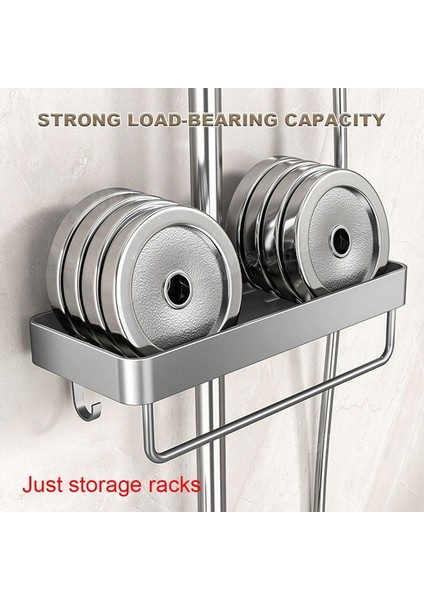 Havlu Askısı, Matkapsız Banyo Düzenleyici, Şampuan ve Duş Jeli Saklama Rafı ile Alüminyum Duş Rafı A (Yurt Dışından) modelleri