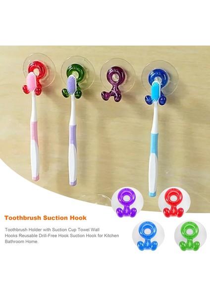 Vantuzlu Diş Fırçası Tutucu Havlu Duvar Askıları Yeniden Kullanılabilir Matkapsız Askı Mutfak Banyo Ev Için Vantuzlu Askı (Yurt Dışından) fiyatları