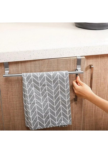 Teleskopik Paslanmaz Çelik Havlu Askısı Delme Gerektirmeyen Havlu Askısı Tek Kutuplu Kapı Çerçevesi Askı Askısı (Yurt Dışından) fırsatları