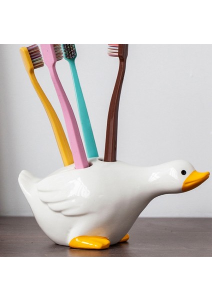 Diş Fırçası Tutucu, Banyo Depolama Için 4 Delikli Boşaltılabilir Diş Fırçası Tutucu Beyaz (Yurt Dışından) indirimleri