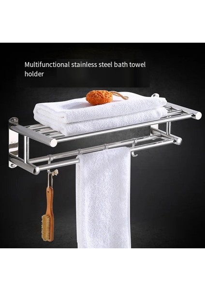 Paslanmaz Çelik Banyo Havlu Askısı, Depolama ve Düzenleme Duvara Monte Havlu Askısı Duvar Rafı (Yurt Dışından) fırsatları