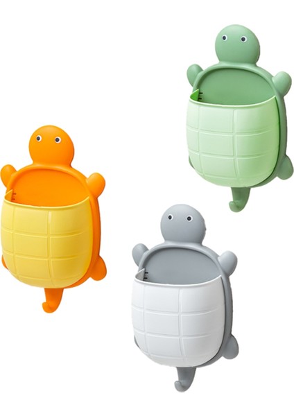 Adet Sevimli Kaplumbağa Tasarımlı Saklama Rafı Diş Fırçası Tutucu Karikatür Banyo Saklama Düzenleyici Diş Fırçası Saklama Rafı (Yurt Dışından)