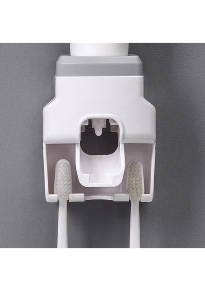 Otomatik Diş Macunu Sıkacağı Duvara Monte Delinmeyen Diş Fırçası Saklama Rafı Diş Fırçası Tutucu Sıkacağı Mavi (Yurt Dışından) fırsatları