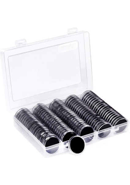 100 Adet 30MM Madeni Para Kapsülü ve 5 Boyut (17/20/25/27/30MM) Koruyucu Conta Madeni Para Tutucu Kutusu ve Saklama Düzenleyici Kutu (Yurt Dışından)