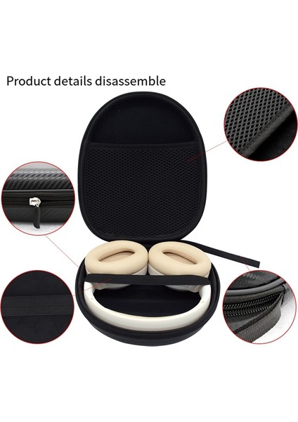 Kulaklık Taşınabilir Düzenleyici Kulaklık Su Geçirmez Saklama Çantası WH-CH510 CH500 Seyahat Taşıma Kulaklıkları Siyah (Yurt Dışından) fırsatları