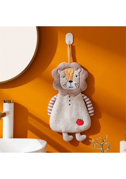 C Home Askılı El Havluları Yüksek Kaliteli Mercan Kadife Yumuşak Ince Rahat Cilt Dostu Mutfak Banyo Havlusu (Yurt Dışından)