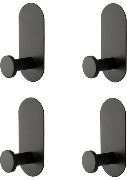 4'lü Paket Ağır Hizmet Tipi Yapışkanlı Havlu/bornoz Askıları Su Geçirmez Paslanmaz Çelik Duş Askıları Banyo, Mutfak ve Ofis Için (Yurt Dışından)