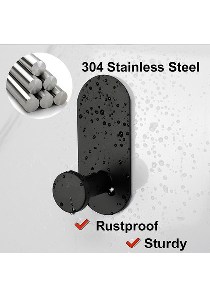 4'lü Paket Ağır Hizmet Tipi Yapışkanlı Havlu/bornoz Askıları Su Geçirmez Paslanmaz Çelik Duş Askıları Banyo, Mutfak ve Ofis Için (Yurt Dışından) fırsatları