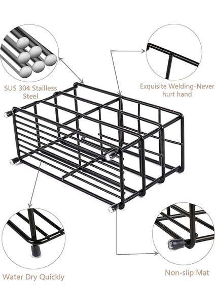 Banyo Için Diş Fırçası Diş Macunu Tutucu, Paslanmaz Çelik Banyo Yuvası Siyah Diş Fırçası Tutucu (Yurt Dışından) modelleri