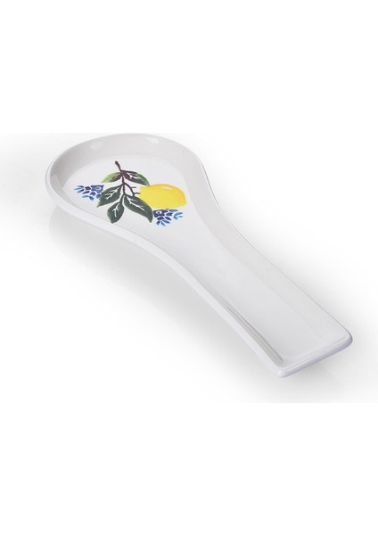 Sarı Seramik Limon Desenli Kaşıklık ve Altlık Seti fiyatları