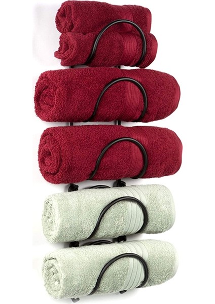 Banyo Havlu Askısı Duvara Monte Şarap Rafı Çok Katmanlı Havlu Askısı ile Çok Işlevli Depolama Rafı (Yurt Dışından) fırsatları