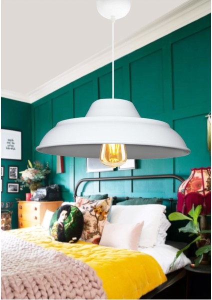 Şık Beyaz Sarkıt Aydınlatma, Modern ve Şık Tasarım, Ev ve Iş Yerleri Için Ideal