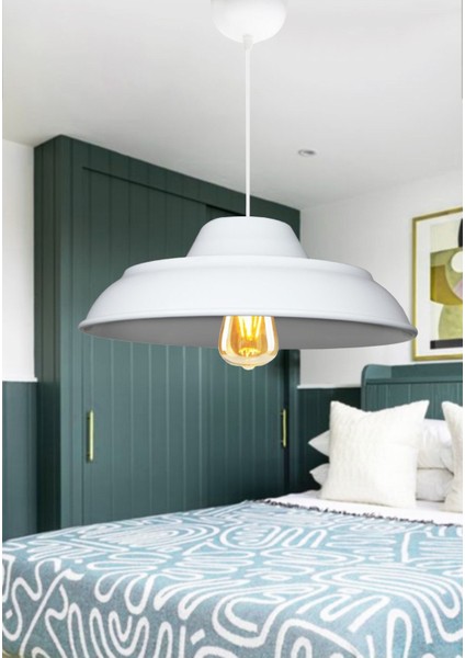 Şık Beyaz Sarkıt Aydınlatma, Modern ve Şık Tasarım, Ev ve Iş Yerleri Için Ideal modelleri