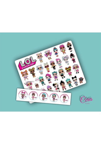Lol Temalı Sticker Etiket 2 Sayfa 36 Adet Etiket