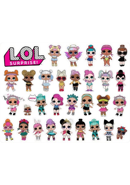 Lol Temalı Sticker Etiket 2 Sayfa 36 Adet Etiket modelleri