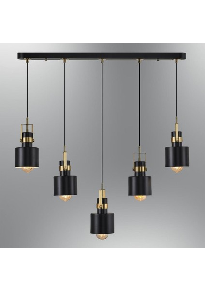 5'li Siyah Sıralı Aydınlatma Seti, Modern ve Şık Tasarım fiyatları