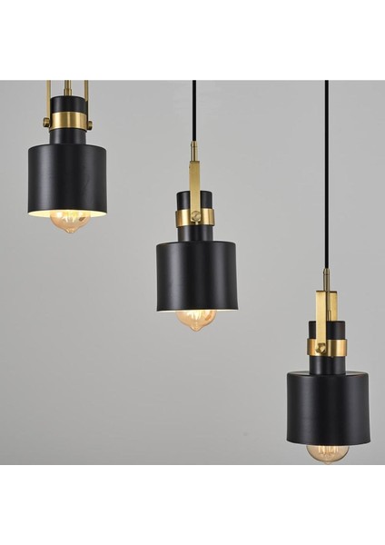 5'li Siyah Sıralı Aydınlatma Seti, Modern ve Şık Tasarım modelleri
