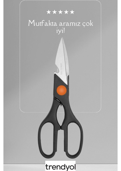 Siyah Çok Amaçlı Mutfak Makası, Dayanıklı ve Pratik Mutfak Gereci modelleri