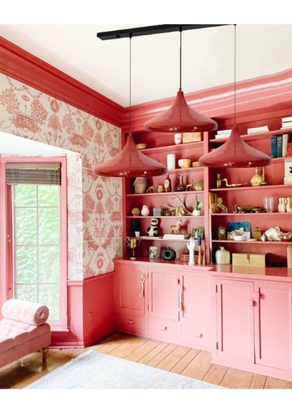 Şık Üçlü Sarkıt Kırmızı Lamba, Oturma ve Yemek Alanları Için Modern Aydınlatma modelleri