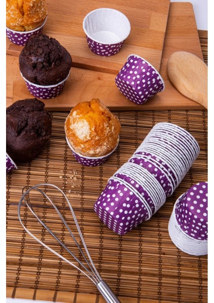 Mor Muffin Kalıbı 50'li, Rahat ve Kullanışlı, Airfryer Uyumlu, Şık Tasarım