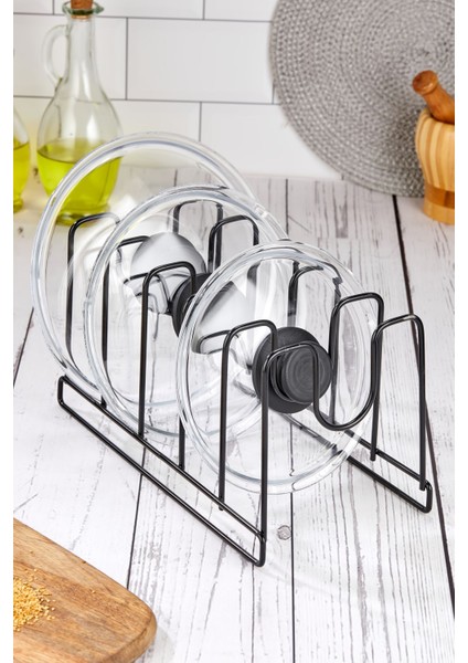 Siyah Tava ve Kapak Düzenleyici VG-303S, Mutfağınıza Düzen Katın indirimleri