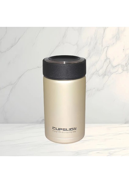 400ML Paslanmaz Çelik Kahve Termos Şişesi Termal Kupa Sızdır Köpek Şişeler Kahve Kupası Seyahat Taşınabilir Yalıtımlı Şişeler Kapasite: 400ML/RENK: A (Yurt Dışından)