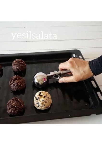 Paslanmaz Çelik Kurabiye Helva Dondurma Servis Sunum Kaşığı indirimleri