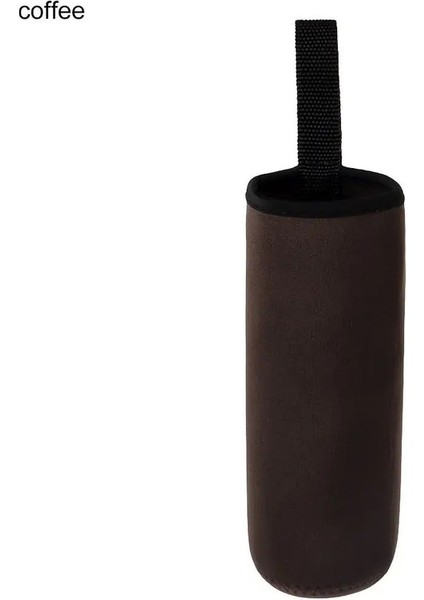 500ML Taşınabilir Neopren Vakum Kupa Kılıf Su Şişesi Kapak Izolatör Kol Torbası Cam Şişe Kılıf Kılıfı Spor Aksesuarları Renk: Kahve (Yurt Dışından)