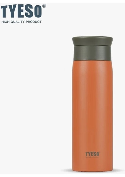 Tyeso 500ML Paslanmaz Çelik Kapak Vakum Şişesi Termos Kahve Çay Süt Termo Şişe Kahve Kupa Su Şişesi Sızıntı Kanıtı 8729 Kapasite: 500ML/RENK: Mercan Kırmızısı (Yurt Dışından)
