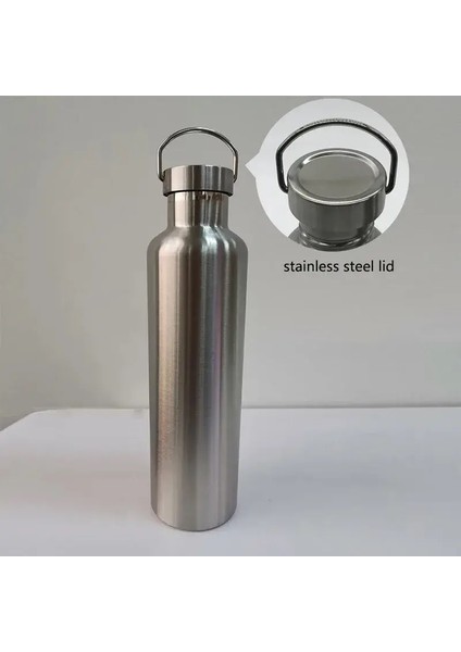 Termal Su Şişesi Soğuk ve Sıcak Su Şişesi Tutun Su Çayı Kahve Vakum Şişeleri Paslanmaz Çelik Termos Şişe Kapasitesi: 750ML/RENK: Paslanmaz Kapak (Yurt Dışından)