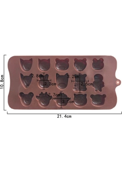 Karışık Hayvanlar Silikon Buzluk ve Çikolata Kalıbı, Renkli, Dayanıklı, Kullanışlı fiyatları