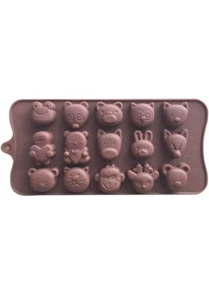 Karışık Hayvanlar Silikon Buzluk ve Çikolata Kalıbı, Renkli, Dayanıklı, Kullanışlı fırsatları
