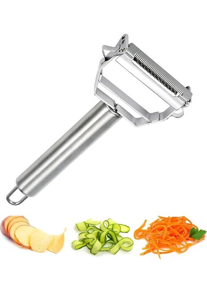 Geniş Kapasiteli Çelik Meyve Sebze Patates Soyucu, Gri Renk fiyatları