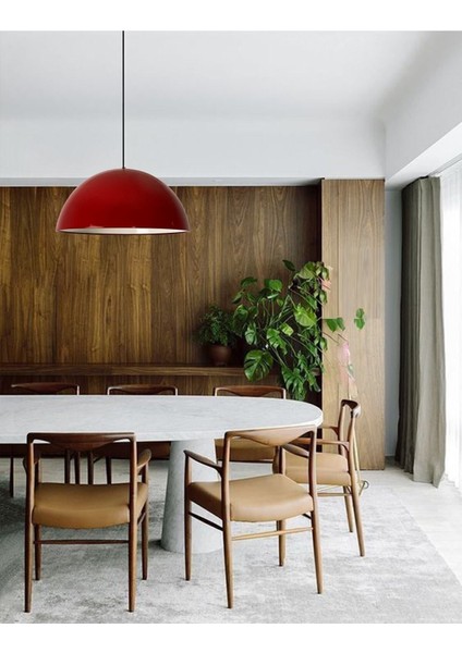 Kırmızı Metal Sarkıt Avize, Mutfak, Salon, Cafe, Ofis Için Şık Aydınlatma